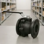 Чугунный шаровый кран фланцевый R740F Ду 25 Ру16
