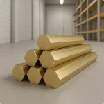 Шестигранник латунный ЛС59-1 50 мм ГОСТ 2060-2006